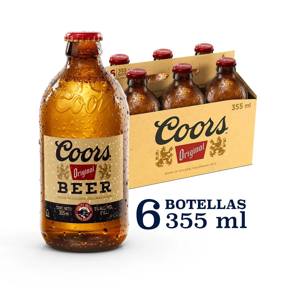 Cerveza Coors Botella (355 cc) x 6