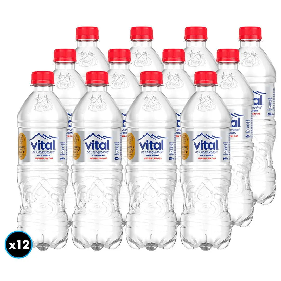 Agua Mineral Vital (600 ml) sin gas x 12