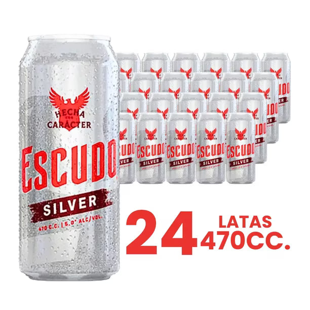 Cerveza Escudo Lata (470 cc) Silver x 24