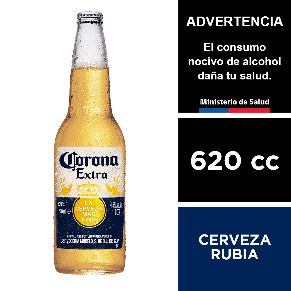 Cerveza Corona Botella 620 ml