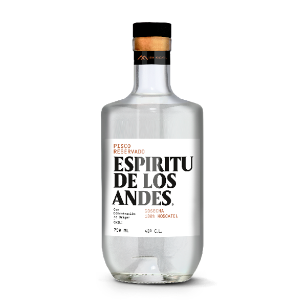 Pisco Espiritu de Los Andes 750 ml Reservado 40°GL