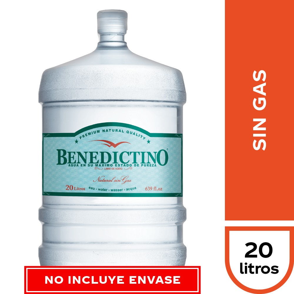 Agua Mineral Benedictino 20 lts Sin Gas