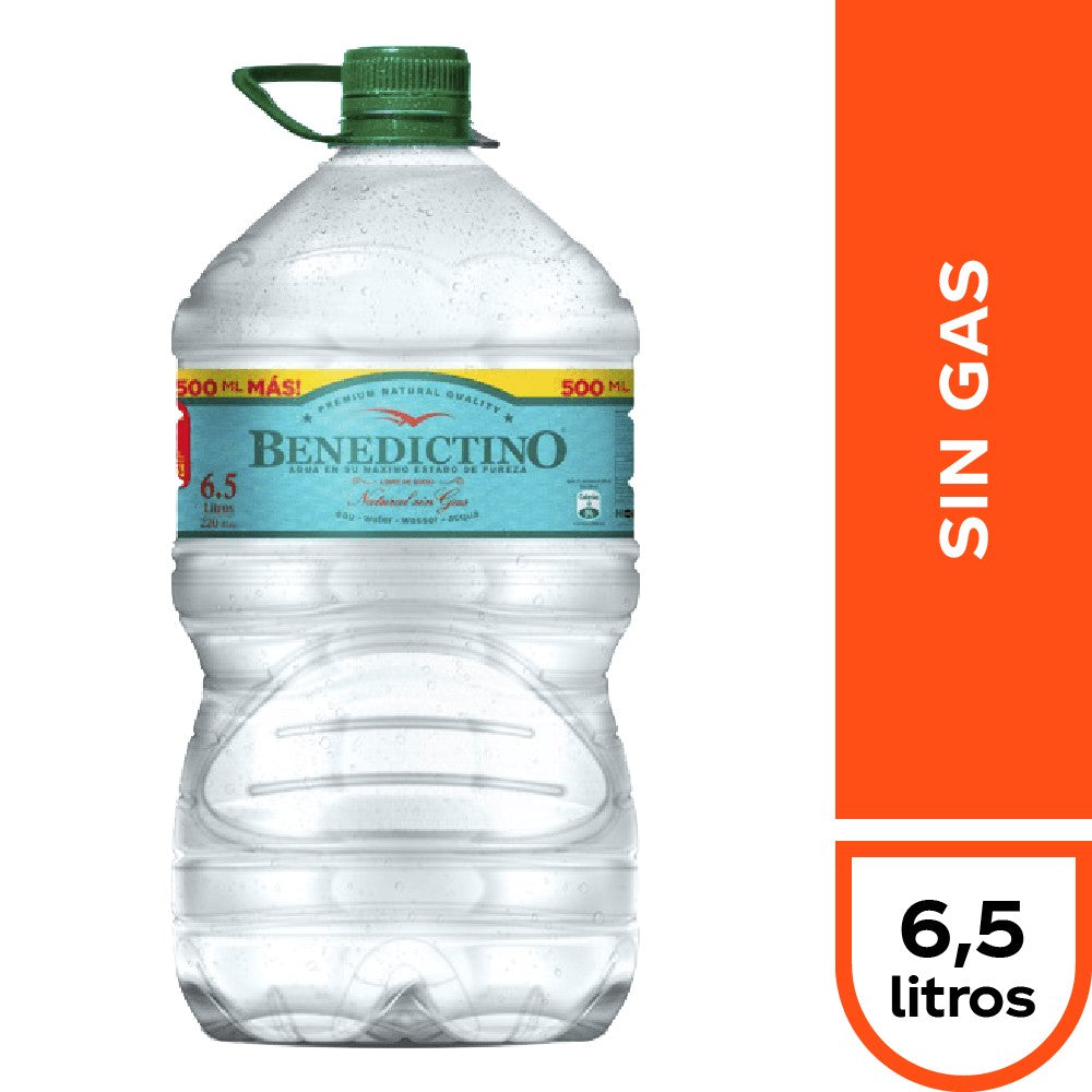 Agua Mineral Benedictino 6,5 lts Sin Gas