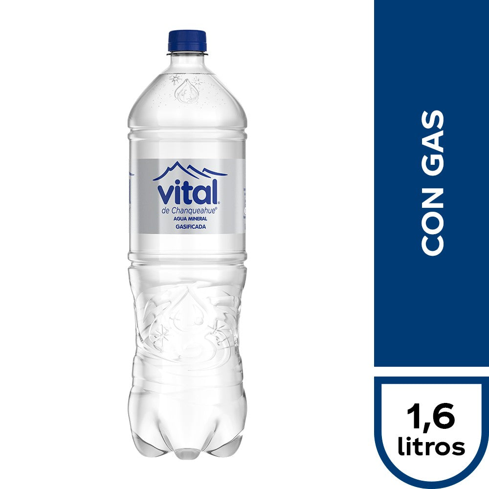 Agua Mineral Vital 1,6 Lts Con Gas