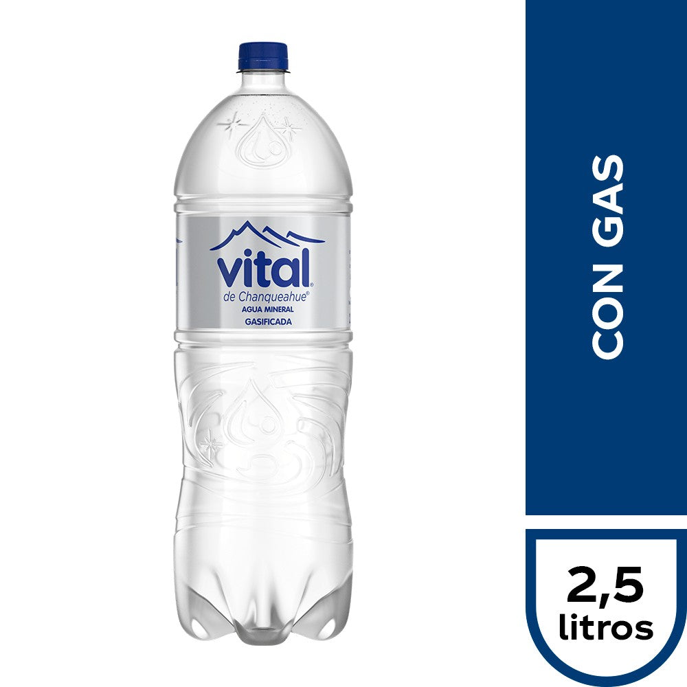Agua Mineral Vital 2,5 Lts Con Gas