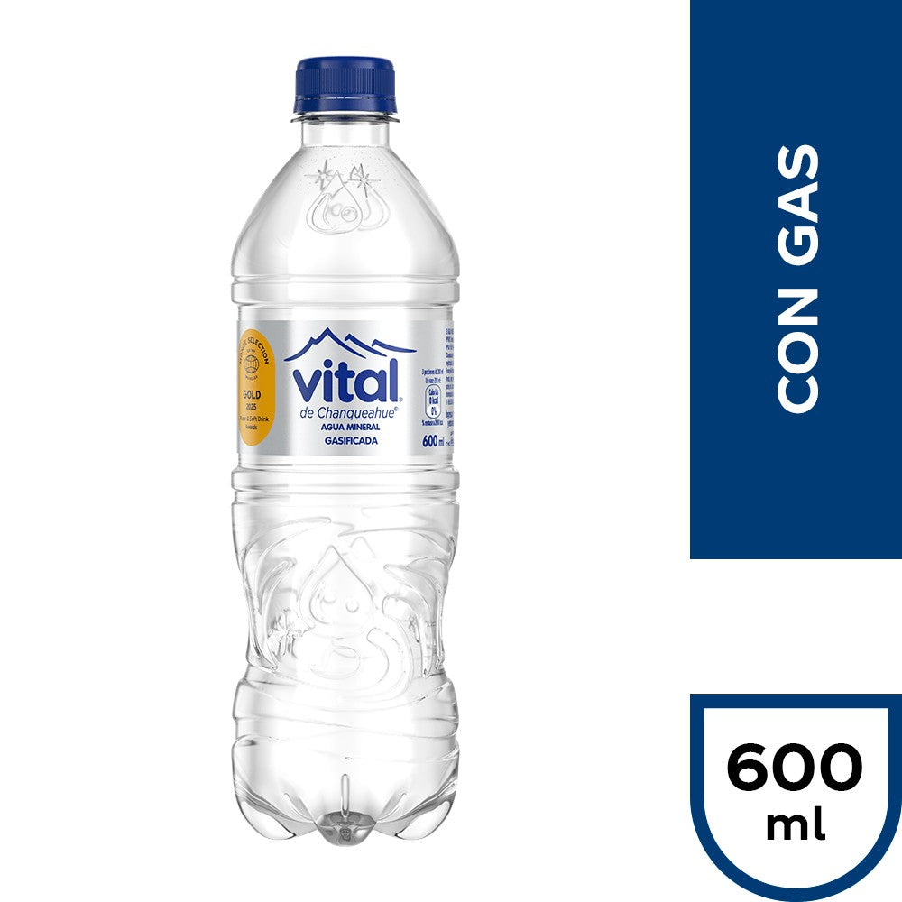 Agua Mineral Vital 600 ml con gas