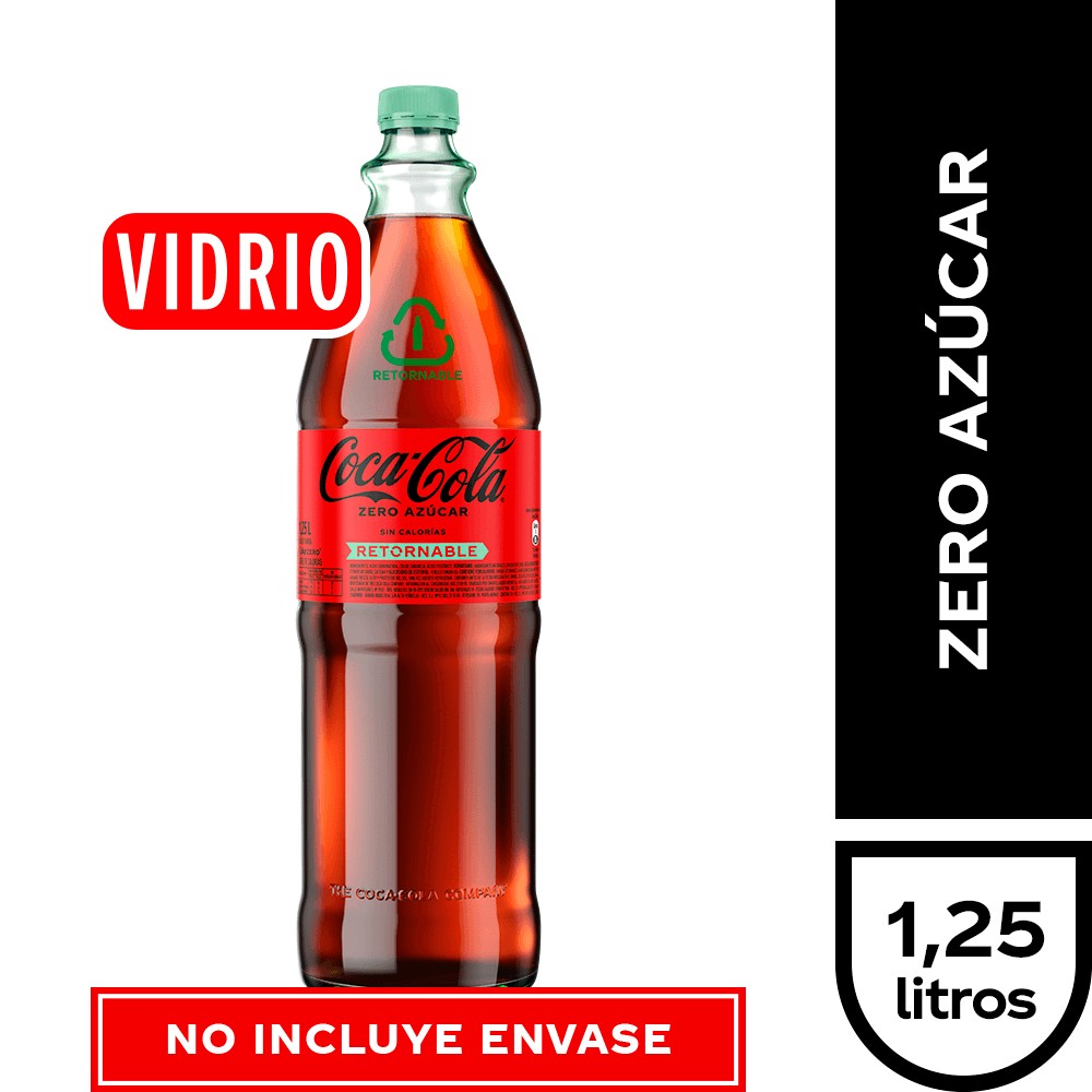 Coca Cola Zero 1,25 Lts Retornable