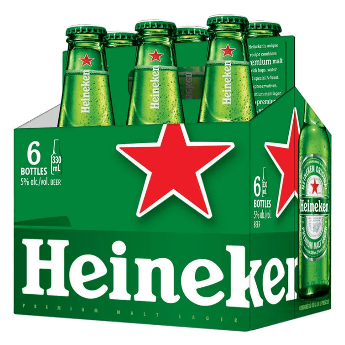 Cerveza Heineken Botella (330 cc) x 6