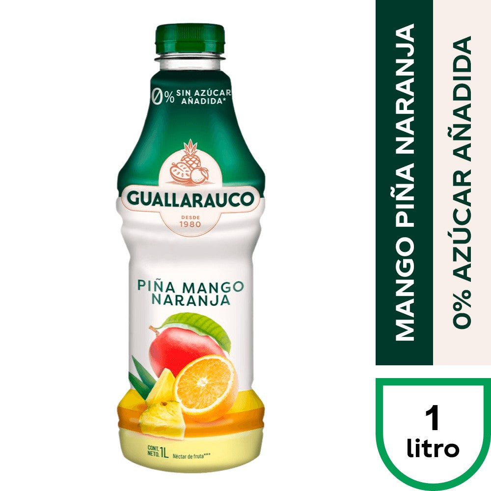 Jugo Guallarauco 1 Lt Mango Piña Naranja