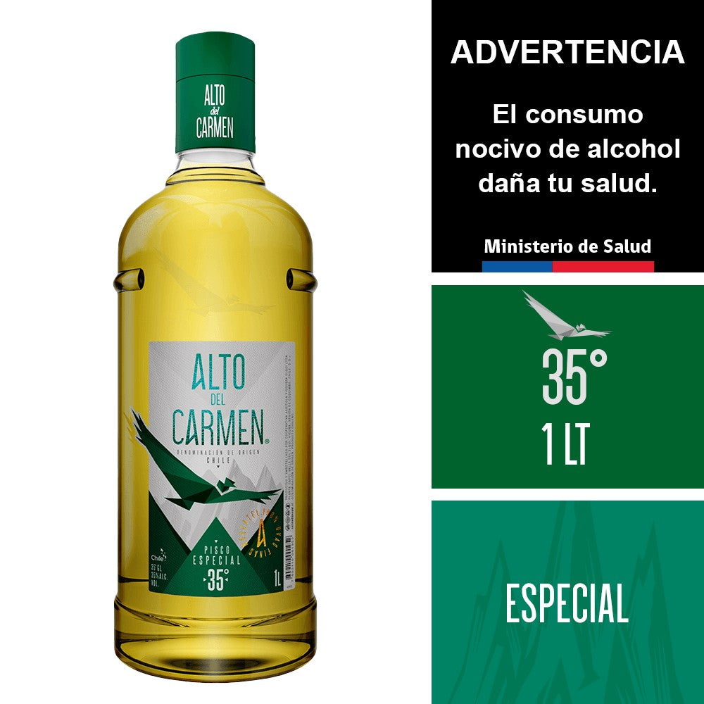 Pisco Alto del Carmen 1 Lt Especial 35° GL