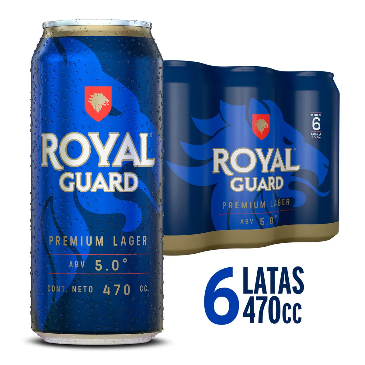 Cerveza Royal Guard Lata (470 cc) x 6